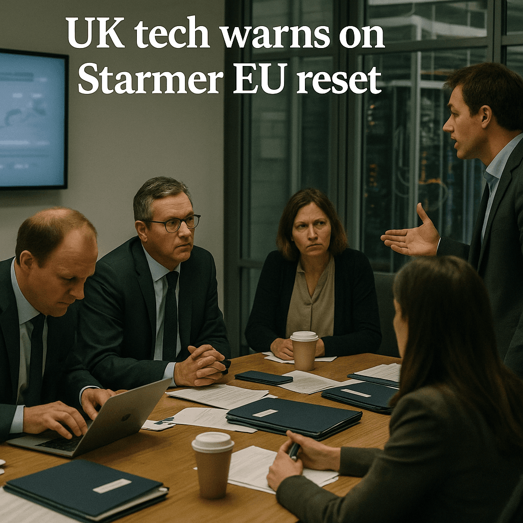 UK tech warns on Starmer EU reset Starmer’s EU reset could ‘smother’ UK innovation, tech ministers say