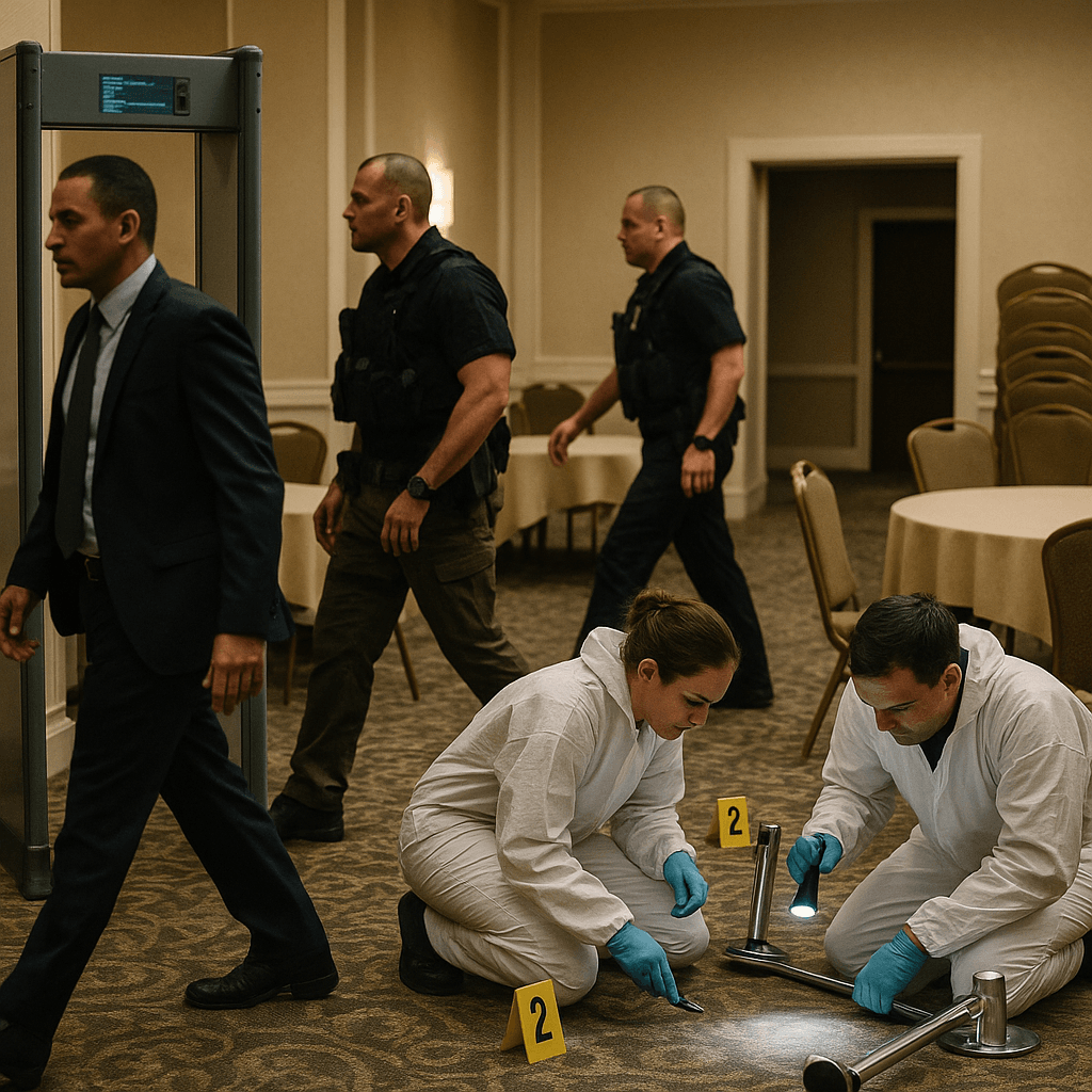 Investigators say Trump assassination suspect shot officer at press gala